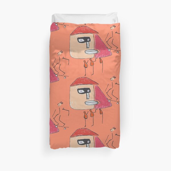 A gangster, a skater and three one-legged Duvet Cover