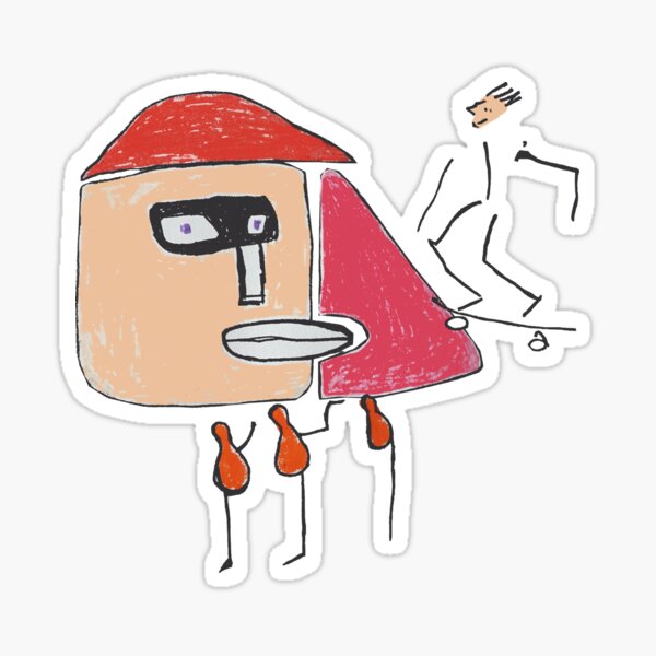A gangster, a skater and three one-legged Sticker
