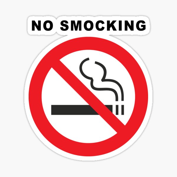 No Smocking - Trump humor Sticker