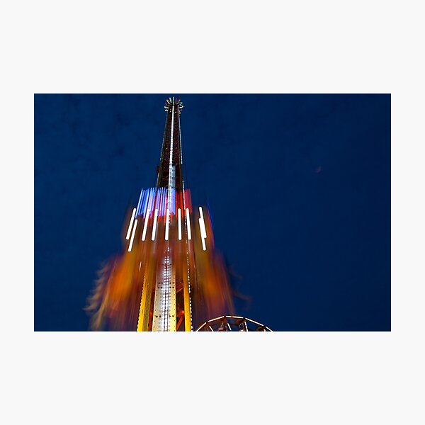 Rye Carnival 2010-11: Mega Drop at Night Photographic Print