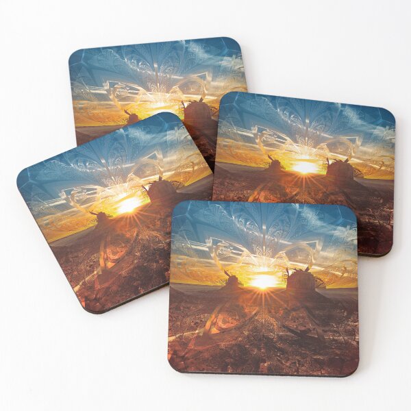 Item preview, The Shattered Glass Sunset Over Monument Valley designed and sold by San Jaya Prime.