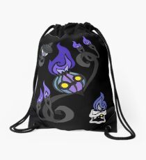 Flames of the Forgotten - Chandelure, Lampent and Litwick Drawstring Bag
