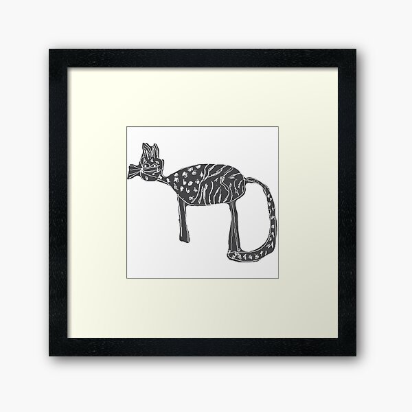 Cats love Framed Art Print