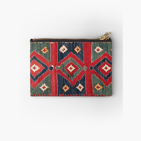 Item preview, Yüncü  Antique Balikesir Turkish Kilim Print designed and sold by Vicky Brago-Mitchell®.