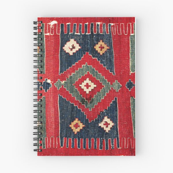 Item preview, Yüncü  Antique Balikesir Turkish Kilim Print designed and sold by Vicky Brago-Mitchell®.