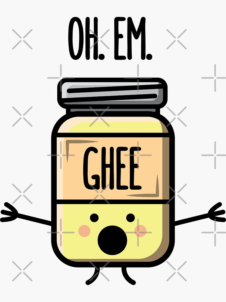 "Oh Em Ghee Funny Desi Puns" Sticker by thecutepista Redbubble