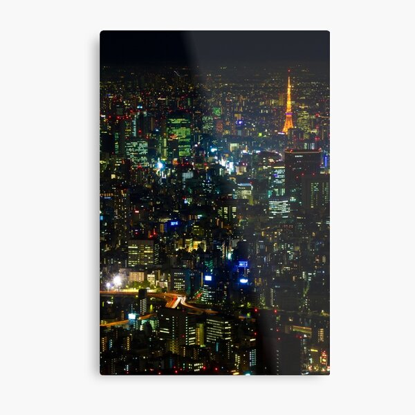 Tokyo Tower from Tokyo Skytree Metal Print