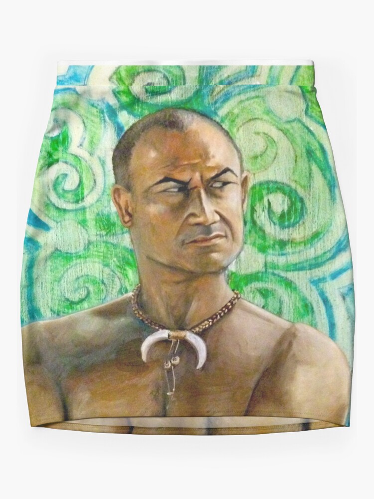 full length portrait of temuera morrison as a tattooed