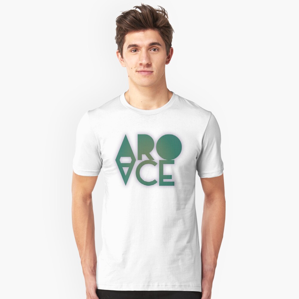 "Aro Ace White" Tshirt by lunulata Redbubble