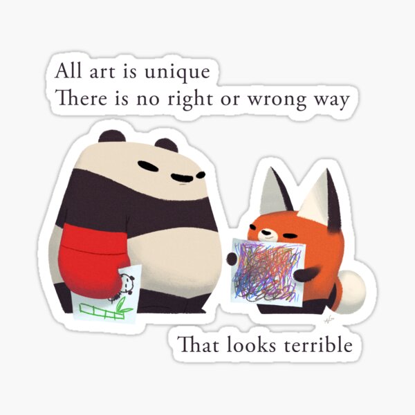 Art Pandas Sticker
