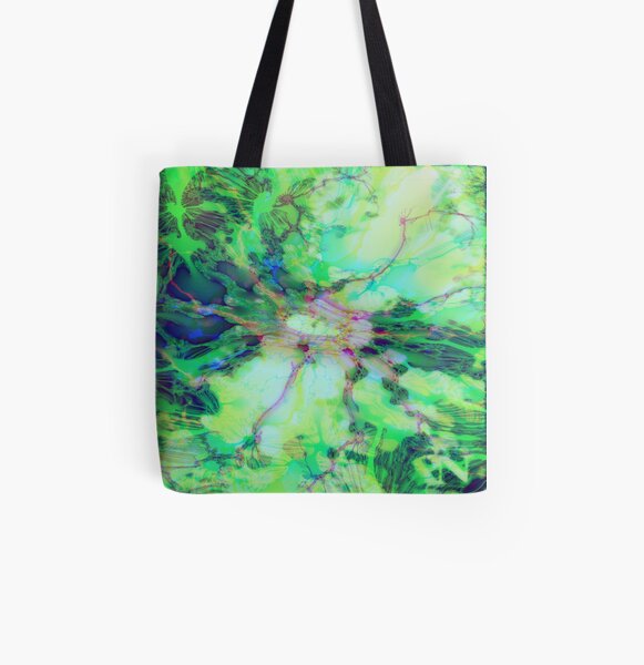 Fraktale Leonore Allover-Print Tote Bag