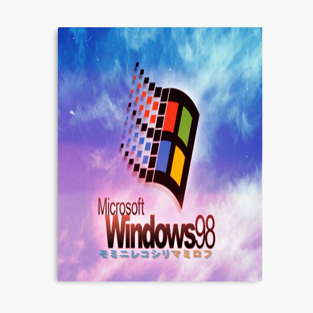 Windows 98 Japanese Poster By Spookyzenn Redbubble