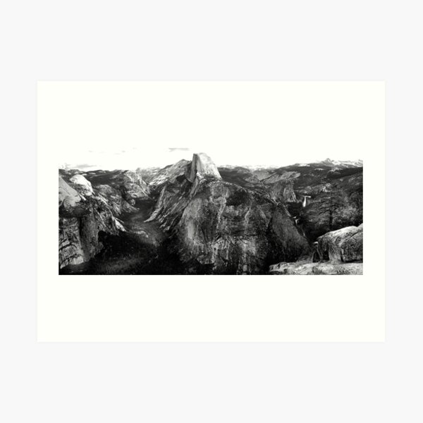 In the Footsteps of the Master - Yosemite in Panorama Art Print