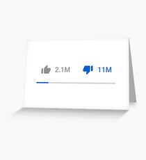 Youtube Rewind 2018 Dislike Ratio Greeting Card
