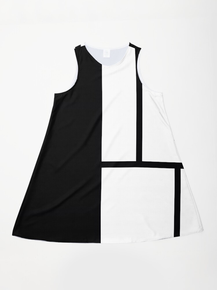 White and Black Color Block" A-Line Dress for Sale by wordznart | Redbubble White and Black Color Block" A-Line Dress for Sale by wordznart | Redbubble
