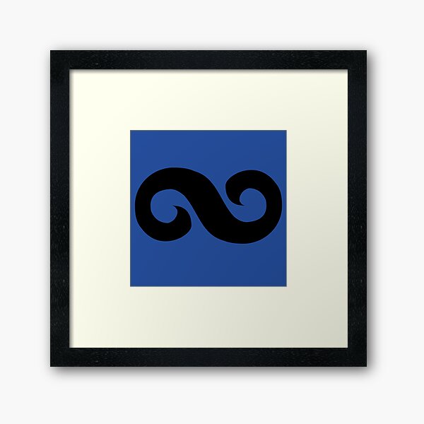Hue Azure Costume Symbol Framed Art Print