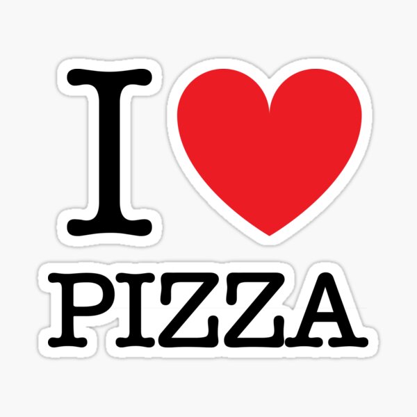 I HEART PIZZA Sticker