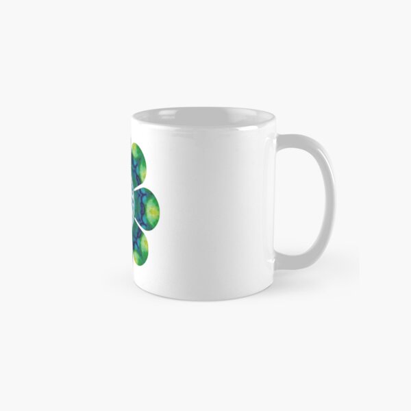 Tranquil Green Peace Flower Classic Mug