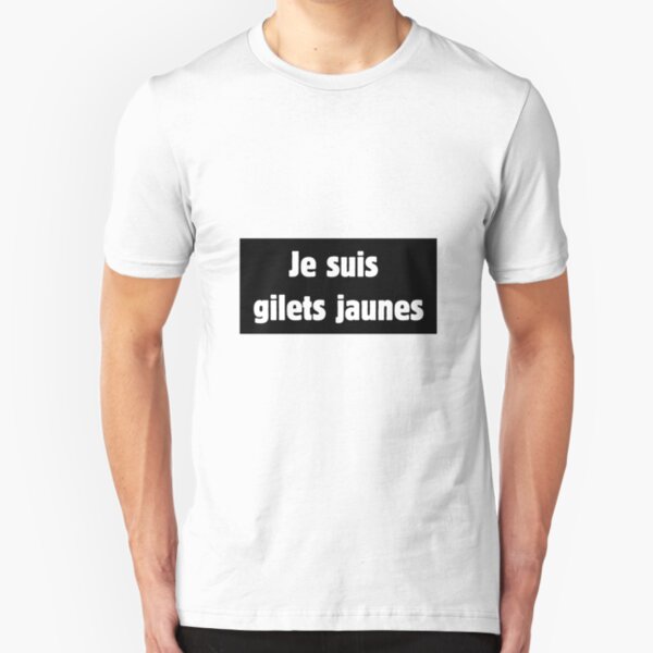 Je suis gilets jaunes Slim Fit T-Shirt