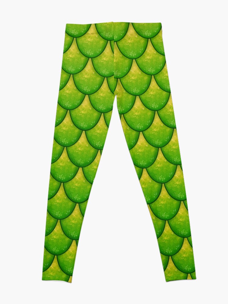 Discover Fish Scales Green Version Leggings