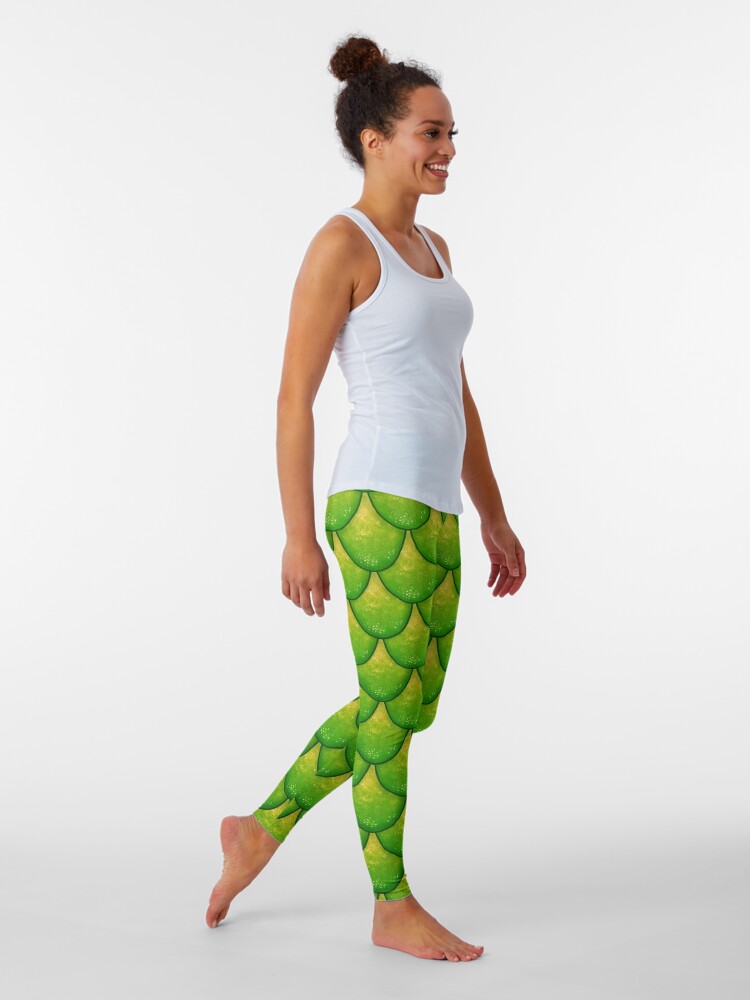 Discover Fish Scales Green Version Leggings