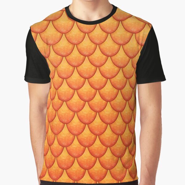 praktisk Bunke af Mening Fish Scales - Orange Version" Graphic T-Shirt for Sale by BiskiChips |  Redbubble