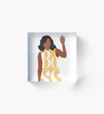 boss, michelle obama Acrylic Block