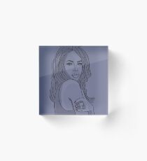 Aaliyah, are you that somebody? Acrylic Block