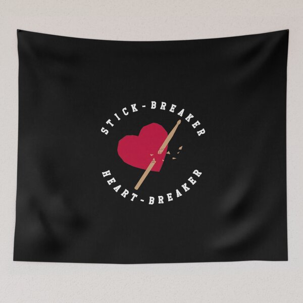 Item preview, Stick Breaker Heart Breaker on Black designed and sold by Rocket-To-Pluto.