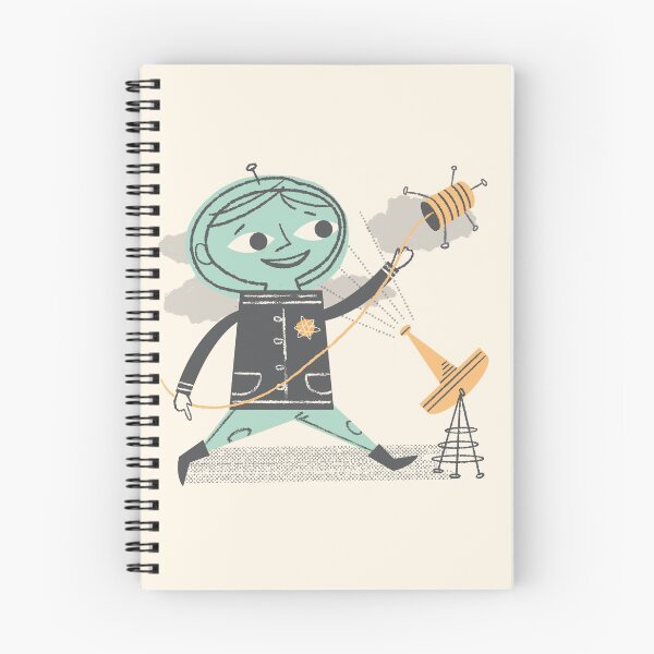 Item preview, Space Boy with Sputnik designed and sold by RetroRudolphs.