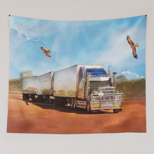 Item preview, Kenworth Truck with three tailers designed and sold by JuliaKHarwood.