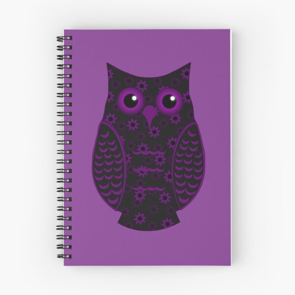 Item preview, Purple and Grey Floral Owl designed and sold by shaneisadragon.
