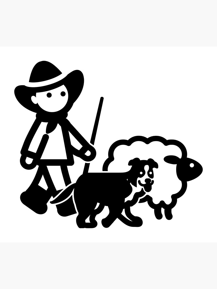 Farm Sheep Shepherd Clipart by AaronIsBack