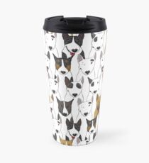 Funny bull terriers pattern Travel Mug