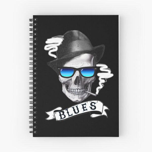 Item preview, Smoking Blues Skull designed and sold by neonblade.