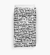 I HEART FRENCH Duvet Cover