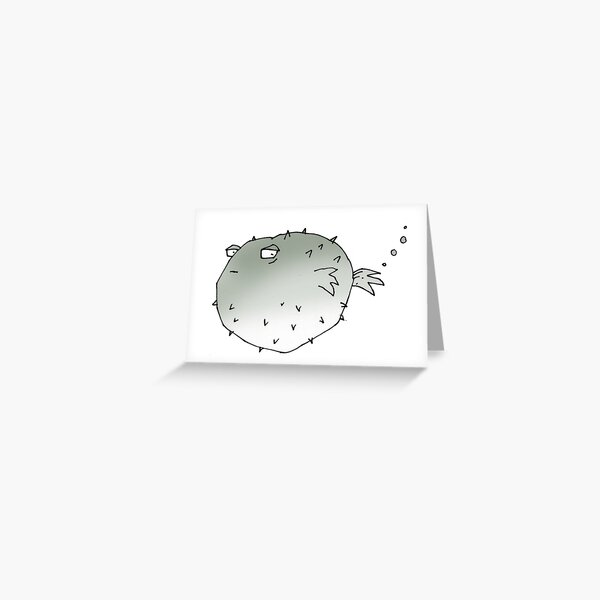 puffer fish Greeting Card