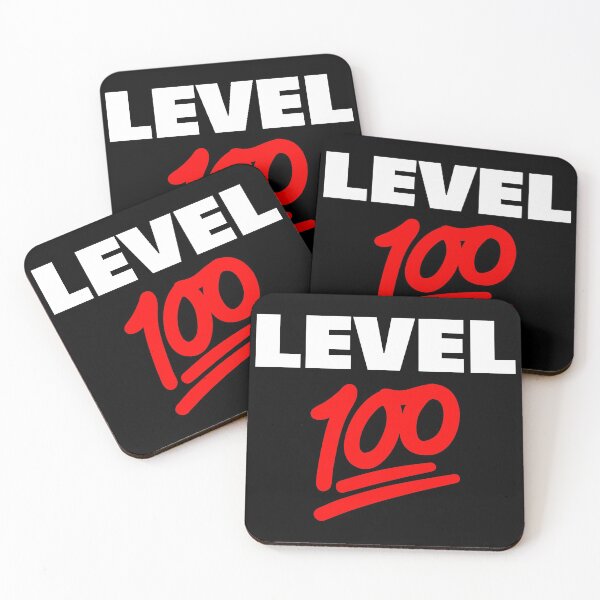 Item preview, Keep It Level 100 Emoji (white and red) designed and sold by AMangoTees.