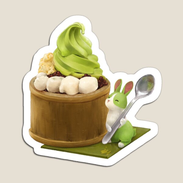 Matcha Anmitsu Parfait Magnet