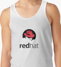 Red Hat Software Logo Sticker Tank Top