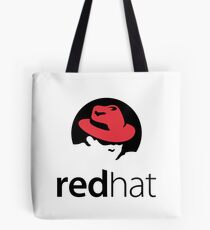 Red Hat Software Logo Sticker Tote Bag