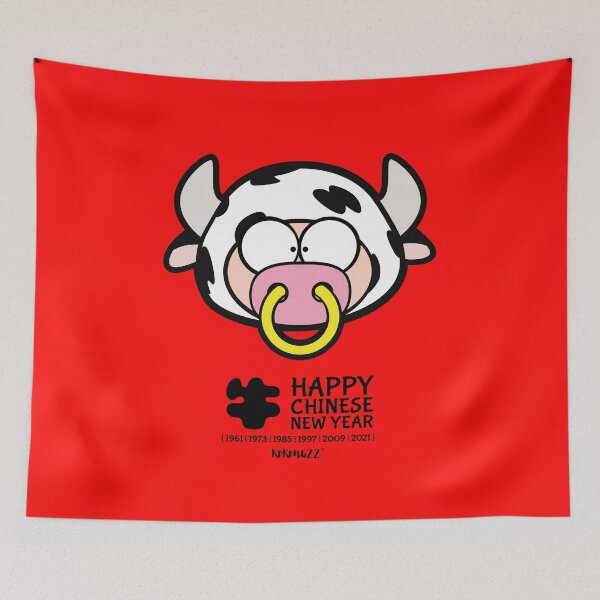 Item preview, Year of the pig Chinese New Year (Ox Pig) designed and sold by Kokonuzz.