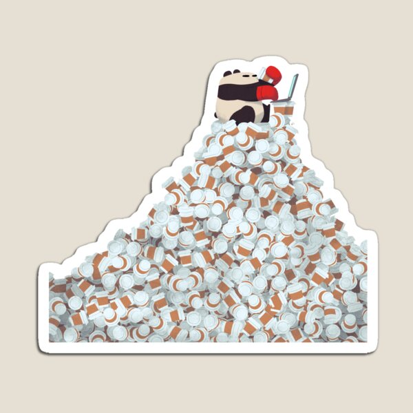 Coffee Panda Magnet