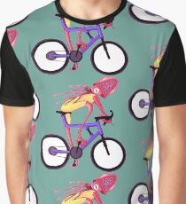 Bicycle Squid - Mountain Biker Graphic T-Shirt