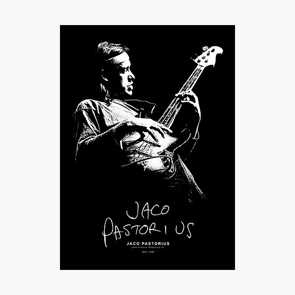 Jaco - Jazz - Fretless Bass - Musician - Music Photographic Print