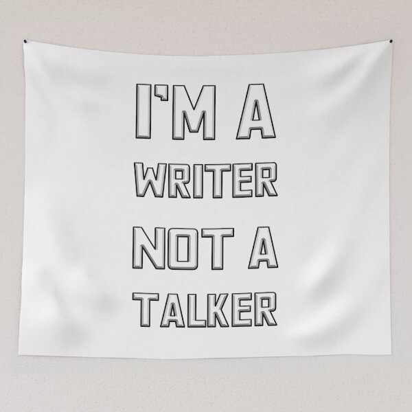 Item preview, Writer, Not A Talker Logo designed and sold by CenturyComics.