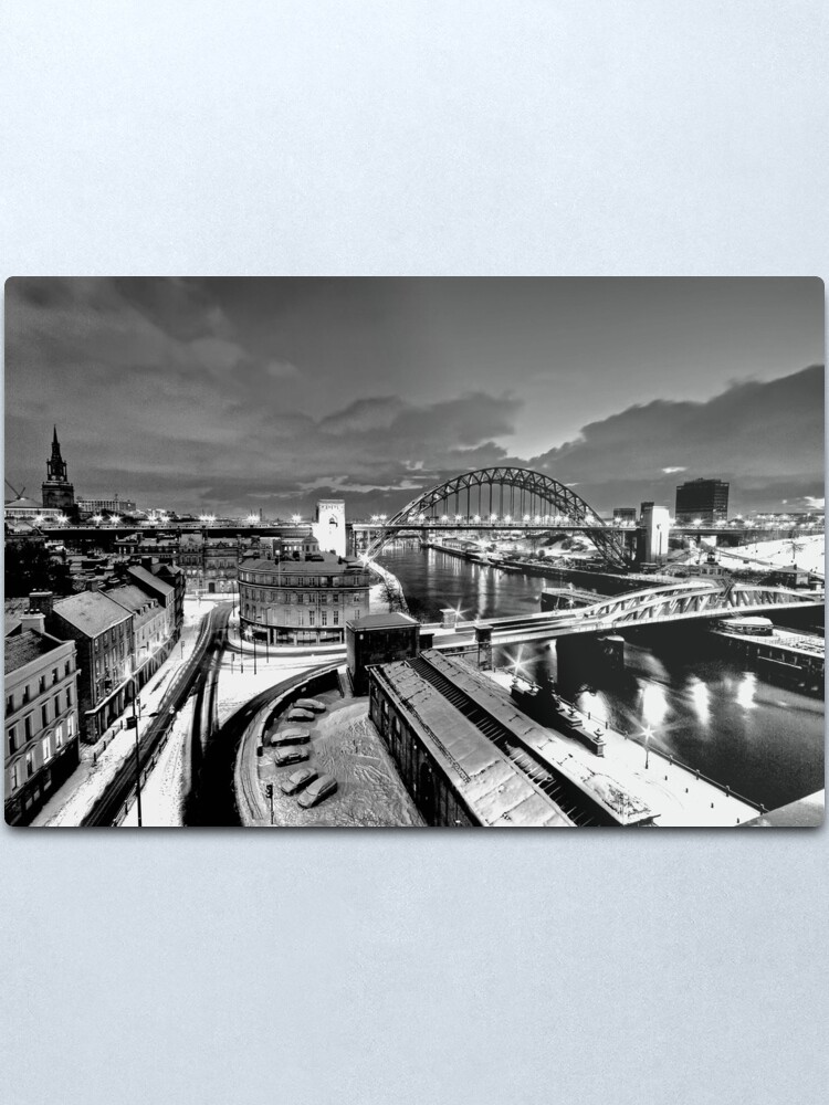 Alternate view of Newcastle Quayside - a winters morn Metal Print