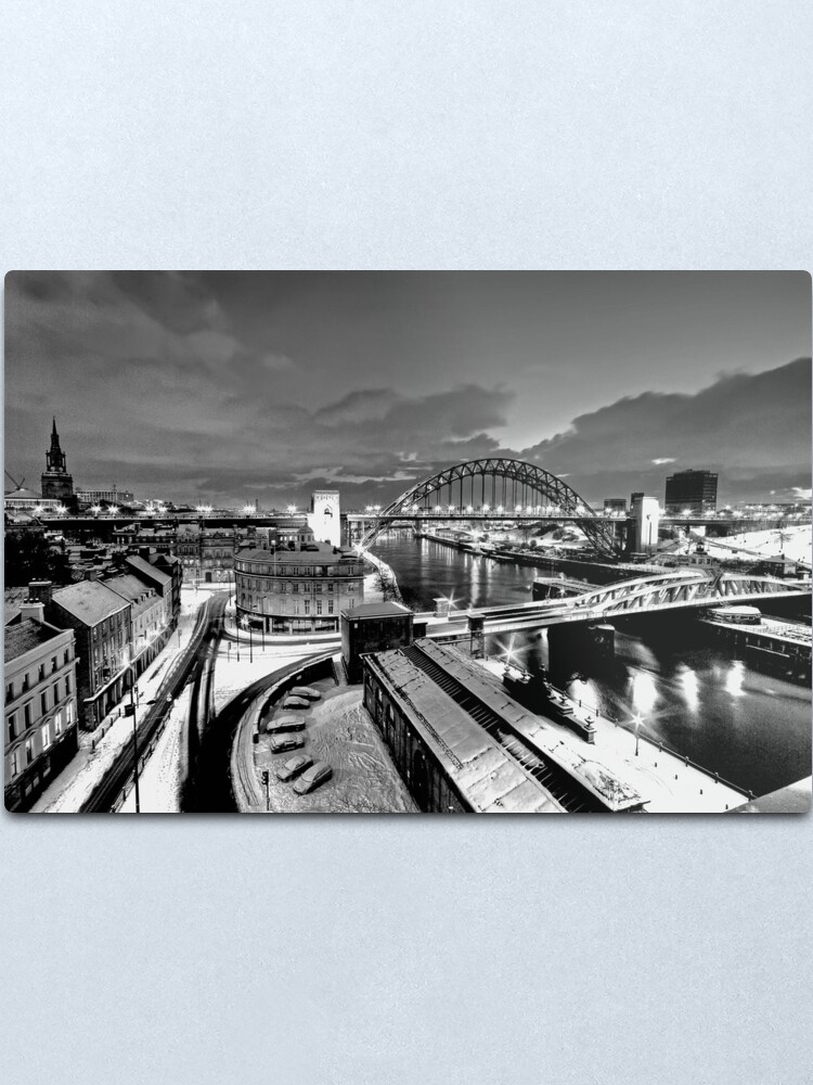 Alternate view of Newcastle Quayside - a winters morn Metal Print