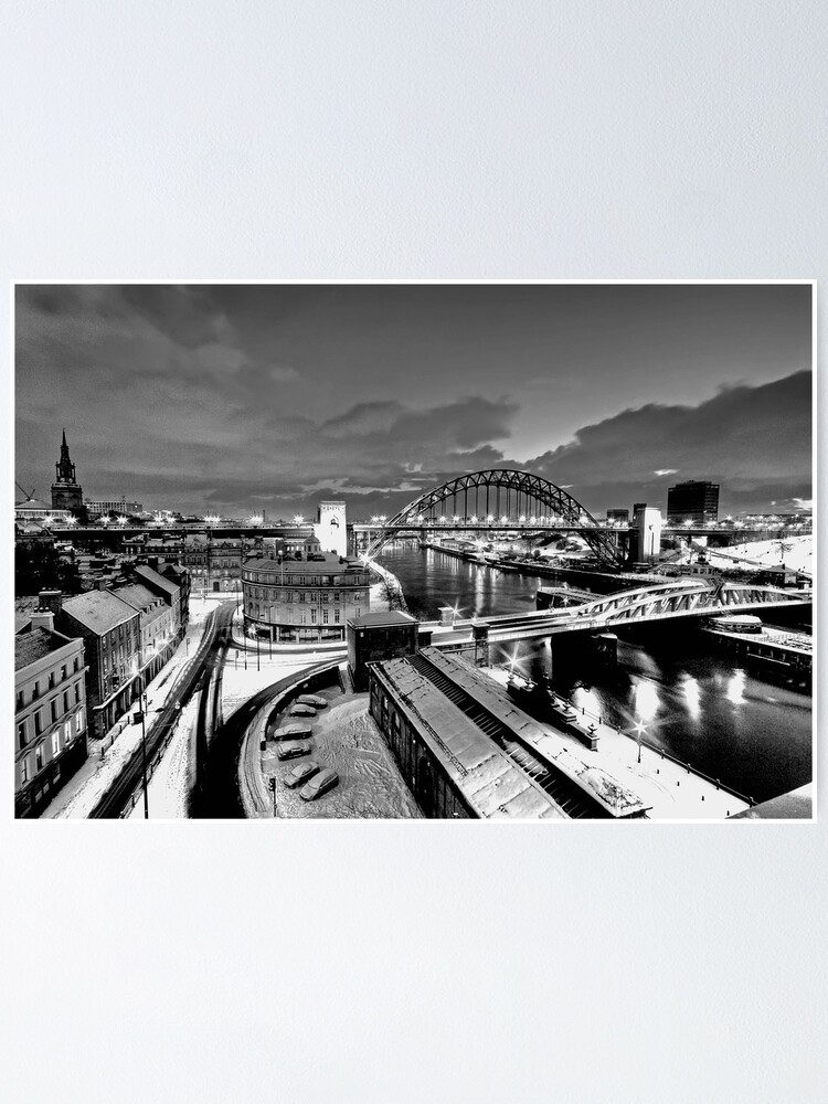 Alternate view of Newcastle Quayside - a winters morn Poster