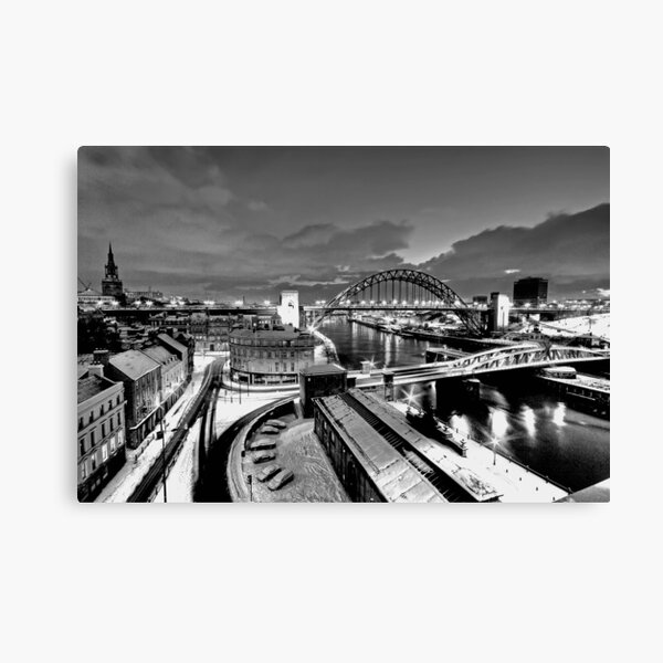 Newcastle Quayside - a winters morn Canvas Print